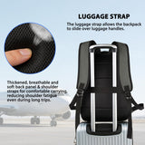 Goloni Laptop Backpack for Men Women, 17 Inch Travel Backpack with USB Charging Port, Water Resistant Lightweight Backpack with Compartments, 30L Casual Daypack,Grey