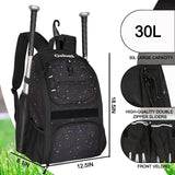Goloni Youth Baseball Bag,Baseball Backpack with Shoes Compartment,Softball Bag with Fence Hook for T - Ball Bat & Equipment, for Batting Mitten, Helmet