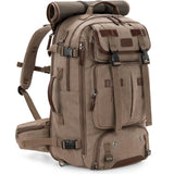 Gonex Canvas Backpack, Vintage 3-in-1 Convertible Laptop Bag for Travel, Work & College, Large Carry-On Rucksack for Men & Women (Coffee Brown)