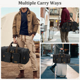 Gonex Canvas Duffle Bag for Travel, Expandable Water Resistant 60L Carry on Duffel Overnight Weekender Gym Bag with Wet Dry Separation Pocket & Suitcase Handle Sleeve, Dark Grey