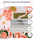 Gonex Compression Packing Cubes, 4pcs Expandable Storage Travel Luggage Bags Organizers, Travel Cubes for Suitcase Carry On (Flowers)
