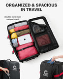 Gonex Rolling Duffle Bag with Wheels, Water - repellent 30 inch Nylon Large Wheeled Travel Duffel Luggage with TSA Lock & Telescopic Handle 100L, Black