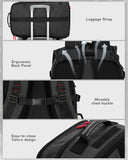 Gonex Travel Backpack, Large Carry - On Nylon Duffle Bag, 3 - in - 1 Convertible Laptop Bag for Men & Women, Durable for Work & Weekend Travel (Black)
