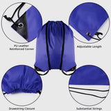 GoodtoU Drawstring Bags Bulk, 60 Pcs Draw String Bags Cinch Bag Drawstring Gym Bag Sackpack Backpack for Women Men, Blue