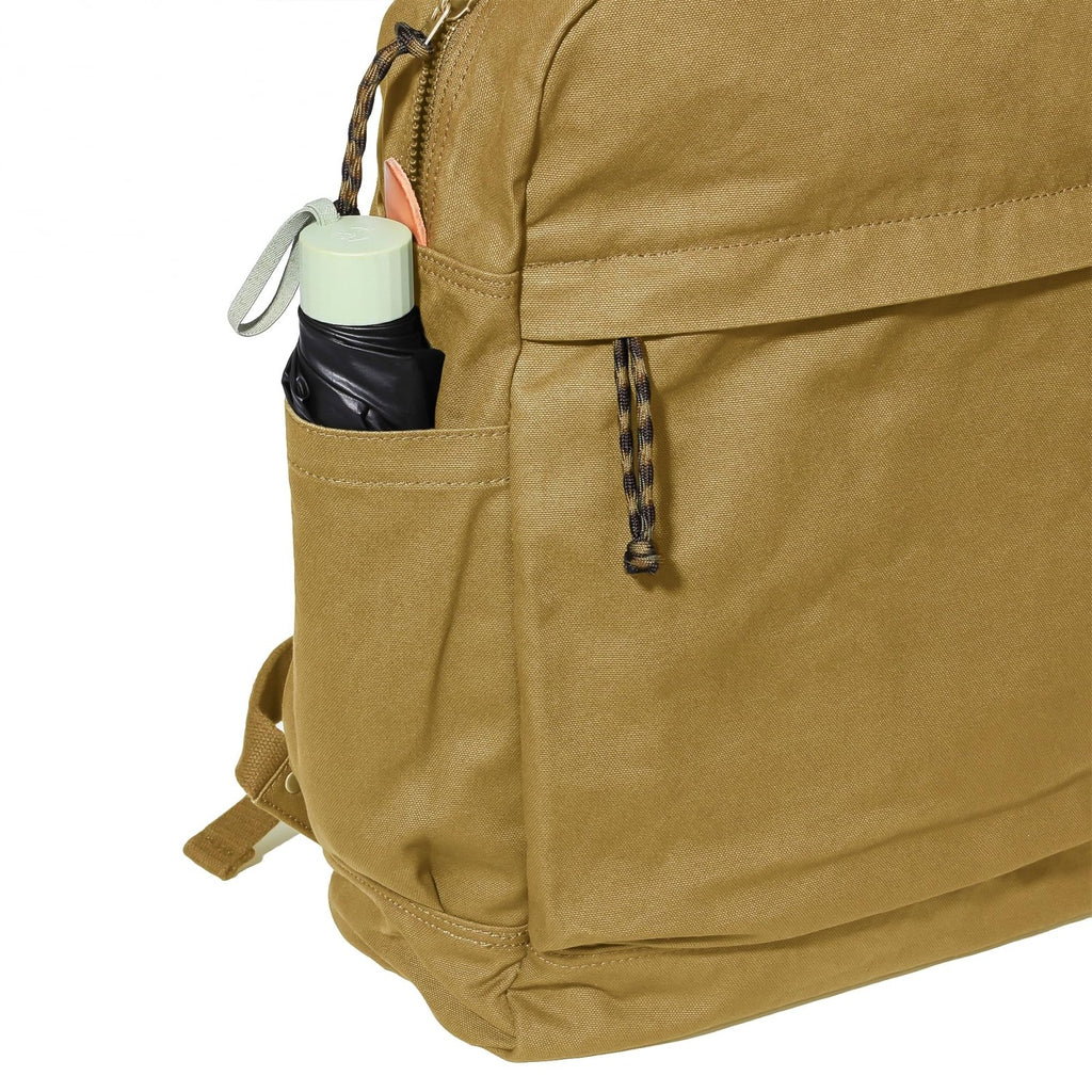 GOOTIUM Canvas Backpack for Women Vintage Style Zipper Bag Men's Casual Daypack Cloth Outdoor Travel Rucksack, Khaki