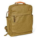 GOOTIUM Canvas Backpack for Women Vintage Style Zipper Bag Men's Casual Daypack Cloth Outdoor Travel Rucksack, Khaki
