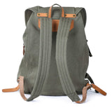 Gootium Canvas Backpack - Vintage Military Rucksack Travel Dayack, Green