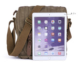 GOOTIUM Canvas Crossbody Bag - Small Messenger Bag | Vintage Shoulder Purse, Field Tan