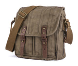 GOOTIUM Canvas Crossbody Bag - Small Messenger Bag | Vintage Shoulder Purse, Field Tan