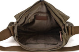 GOOTIUM Canvas Messenger Bag - Vintage Cross Body Shoulder Satchel, Field Tan