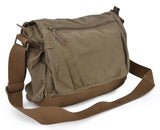 GOOTIUM Canvas Messenger Bag - Vintage Cross Body Shoulder Satchel, Field Tan