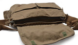GOOTIUM Canvas Messenger Bag - Vintage Cross Body Shoulder Satchel, Field Tan