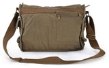GOOTIUM Canvas Messenger Bag - Vintage Cross Body Shoulder Satchel, Field Tan