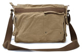GOOTIUM Canvas Messenger Bag - Vintage Cross Body Shoulder Satchel, Khaki