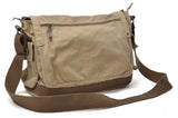 GOOTIUM Canvas Messenger Bag - Vintage Cross Body Shoulder Satchel, Khaki