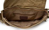 GOOTIUM Canvas Messenger Bag - Vintage Cross Body Shoulder Satchel, Khaki