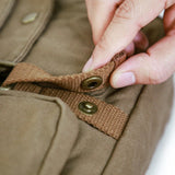 GOOTIUM Canvas Messenger Bag - Vintage Crossbody Shoulder Bag Military Satchel, Field Tan