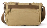 GOOTIUM Canvas Messenger Bag - Vintage Shoulder Bag Frayed Style Boho Purse, Khaki