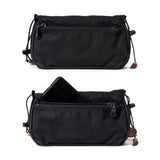 GOOTIUM Canvas Small Crossbody Purse - Flap Shoulder Bag Daily Essentials Pouch, Charcoal