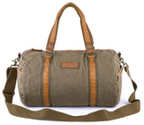 Gootium Duffle Bag - Canvas Travel Duffel Weekender Shoulder Bags Gym Tote, 28L, Army Green