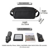 Gootium Men’s Crossbody Pack - Canvas Daily Essentials Sling Bag Small Shoulder Backpack, Charcoal