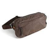 Gootium Men’s Crossbody Pack - Canvas Daily Essentials Sling Bag Small Shoulder Backpack, Umber