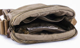 GOOTIUM Small Canvas Cross Body Messenger Bag, Army Green