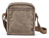 GOOTIUM Small Canvas Cross Body Messenger Bag, Army Green