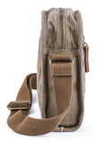GOOTIUM Small Canvas Cross Body Messenger Bag, Army Green