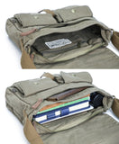 Gootium Vintage Canvas Messenger Bag & Waxed Pencil Pouch Set