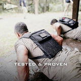 GORUCK Basic Rucker 17L Tactical Backpack (Armored Grey) Bundle with 10LB Ruck Plate – Durable Rucksack & MOLLE Daypack – Military Grade Training Gear for Hiking & Fitness