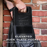 GORUCK Basic Rucker 17L Tactical Backpack (Black) Bundle with 10LB Ruck Plate – Durable Rucksack & MOLLE Daypack – Military Grade Training Gear for Hiking & Fitness