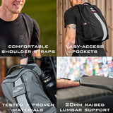 GORUCK Basic Rucker 17L Tactical Backpack (Black) Bundle with 10LB Ruck Plate – Durable Rucksack & MOLLE Daypack – Military Grade Training Gear for Hiking & Fitness