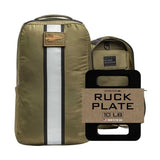 GORUCK Basic Rucker 17L Tactical Backpack (Ranger Green) Bundle with 10LB Ruck Plate – Durable Rucksack & MOLLE Daypack – Military Grade Training Gear for Hiking & Fitness