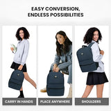 GO!SAC Travel Backpack Spacious for Books and Laptops Comfortable Adjustable Straps Zip-around Closure Bottle Pockets 17Inch