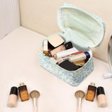 Gosect Large Makeup Bag, Cute Cosmetic Bag for Women Girls, Floral Coquette Aesthetic Toiletry Bag, Travel Make Up Organizer Bag (BDLH)