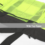 GOTDYA Extra Large Beach Bag, XL Mesh Tote with Zipper and Pockets Ideal for Your Family Lake/Cruise/Beach Vacation Essentials - Fluorescent Green