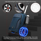 GOTECH Rolling Backpack,Waterproof Backpack with Wheels for Business and Travel Commuter, Carry on Backpack with Laptop Compartment, Fit 17 Inch Laptop, Wheeled Backpack for Adults