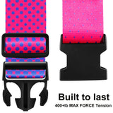 Gowraps Luggage Straps for Suitcases TSA Approved - 2 Pack Bright Personalized Luggage Belt Strap for Suitcase/Carry On Bag Luggage Accessories for Travel (Gradient)