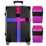 Gowraps Luggage Straps for Suitcases TSA Approved-2 Pack Bright Personalized Luggage Belt Strap for Suitcase/Carry On Bag Luggage Accessories for Travel (Gradient)