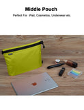 GOX 3 Pack Travel Toiletry Bag for Men Carry On Packing Organizer Zipper Pouch Portable Cosmetic Pouch Accessory Document Electronics (Green)