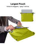 GOX 3 Pack Travel Toiletry Bag for Men Carry On Packing Organizer Zipper Pouch Portable Cosmetic Pouch Accessory Document Electronics (Green)