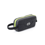 GOX Travel Small Toiletry Bag for Men Nylon Dopp Kit Medicine Bag Travel Organizer Pouch Shave Kits for Teens Toiletry Essentials Bathroom Compact (Black, 7.9 * 3.7 * 2 Inches)