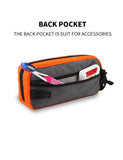 GOX Travel Toiletry Bag Dopp Kit Case for Men Multifunction Packing Organizer Pouch(Orange/Grey)