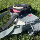Grab & Go Disc Golf Bag - Fits 4-6 Discs - Small Disc Golf Bag Including Bag Pin - Sling Over Shoulder Style, Lightweight & Durable - Great for All Skill Levels