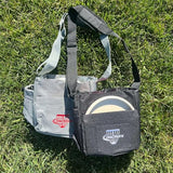 Grab & Go Disc Golf Bag - Fits 4-6 Discs - Small Disc Golf Bag Including Bag Pin - Sling Over Shoulder Style, Lightweight & Durable - Great for All Skill Levels