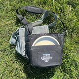 Grab & Go Disc Golf Bag - Fits 4-6 Discs - Small Disc Golf Bag Including Bag Pin - Sling Over Shoulder Style, Lightweight & Durable - Great for All Skill Levels