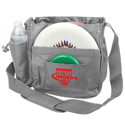 Grab & Go Disc Golf Bag - Fits 4-6 Discs - Small Disc Golf Bag Including Bag Pin - Sling Over Shoulder Style, Lightweight & Durable - Great for All Skill Levels