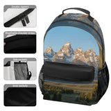 Grand Teton National Park 16.5 Inch Backpack Laptop Backpacks for Men Travel Hiking Daypack Casual Backpacks