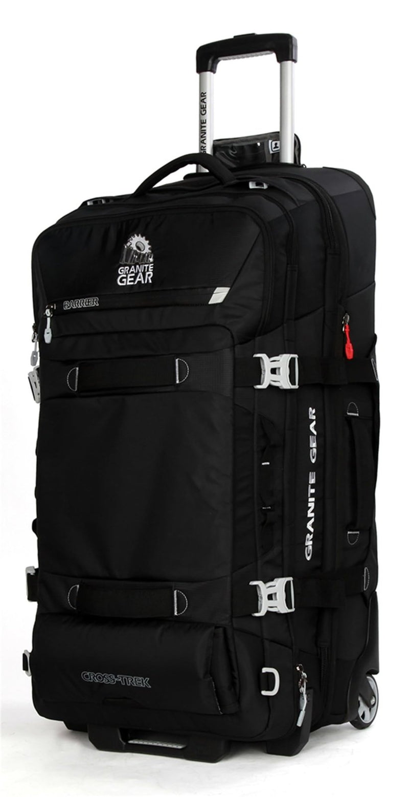 Granite Gear 131L Water - Resistant Wheeled Duffle Suitcase – Extra Large Check - in Softcase Luggage with Backpack Strap and Rolling Wheels for Travel